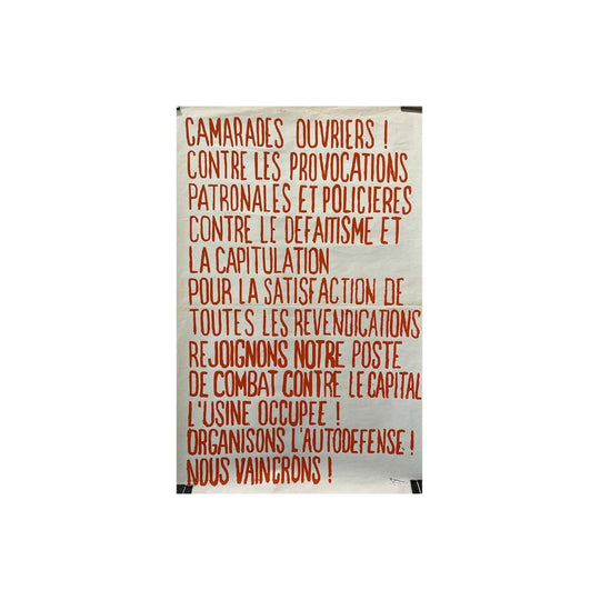 Camarades Ouvriers !  (Red colour-way)