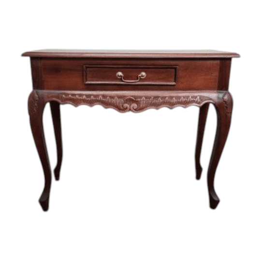 Carved Vintage 1 Drawer Hall Table