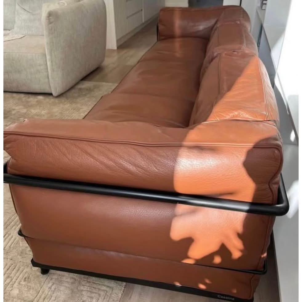 Cassina LC3 3 - Seater Lounge by Le Corbusier, Pierre Jeanneret, and Charlotte Perriand | Bazaa | Designer, Vintage and Antique Furniture