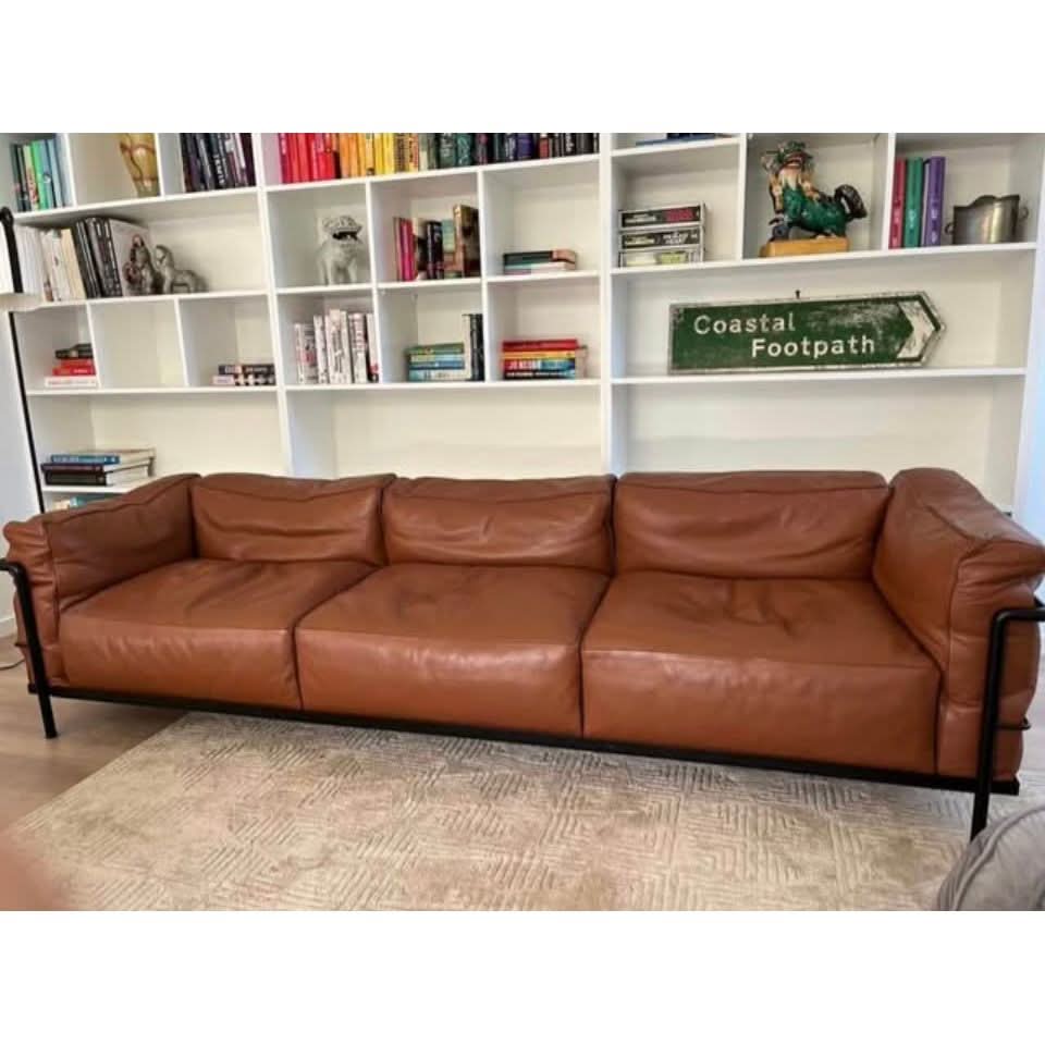 Cassina LC3 3 - Seater Lounge by Le Corbusier, Pierre Jeanneret, and Charlotte Perriand | Bazaa | Designer, Vintage and Antique Furniture