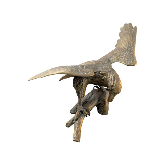 Cast Bronze Eagle Sculpture | Mid 20th Century