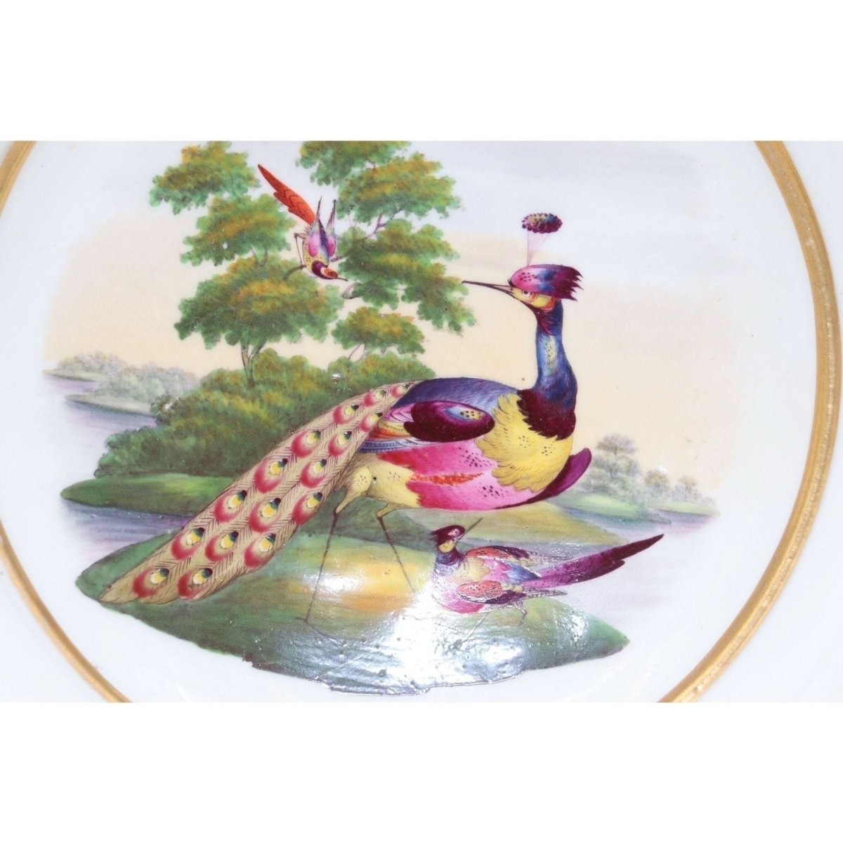 Chamberlain Worcester comport decorated with Fancy Birds | Bazaa | Designer, Vintage and Antique Furniture