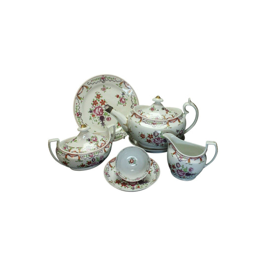 Chamberlain's Worcester porcelain hand painted tea set