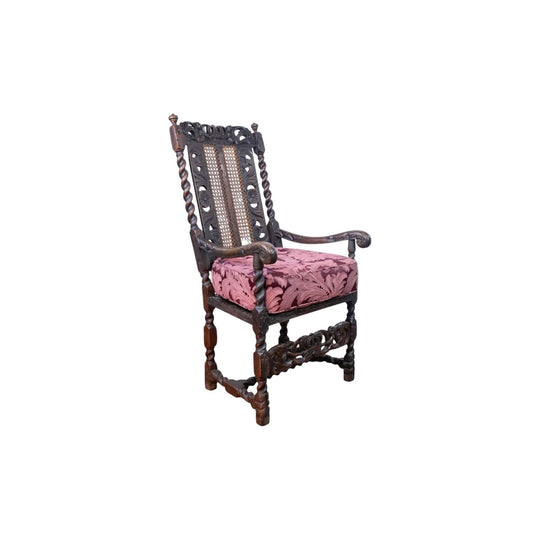 Charles II ‘Restoration’ oak arm chair, Circa 1670