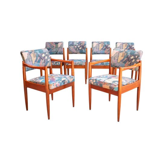 Chiswell Dining Chair Set – 4  | Excellent Frames, Retro Upholstery