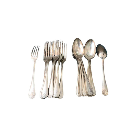 Christofle French silver plated 24 piece cutlery set