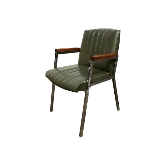 Chrome and Vinyl Chair