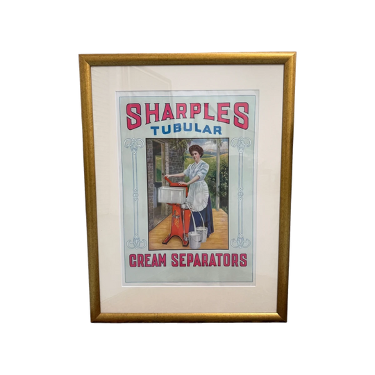 Circa 1920s Sharples Cream Separators Advertising Lithograph