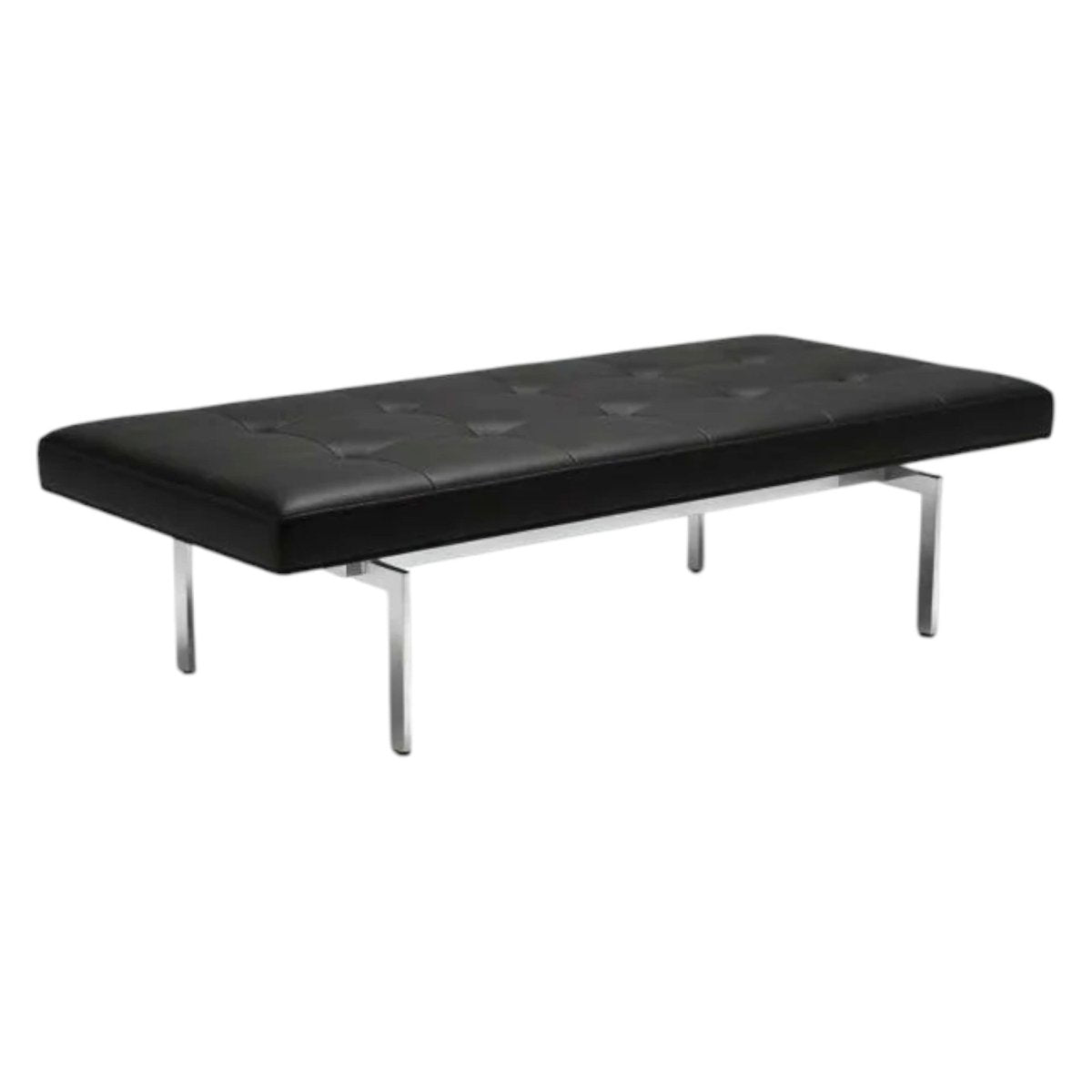 Classic Leather Gallery Bench - Le Corbusier Style | Bazaa | Designer, Vintage and Antique Furniture