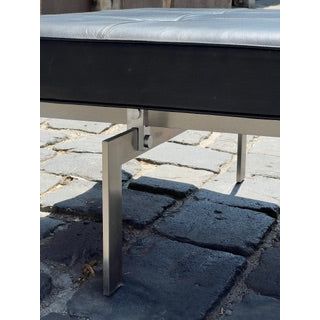 Classic Leather Gallery Bench - Le Corbusier Style | Bazaa | Designer, Vintage and Antique Furniture