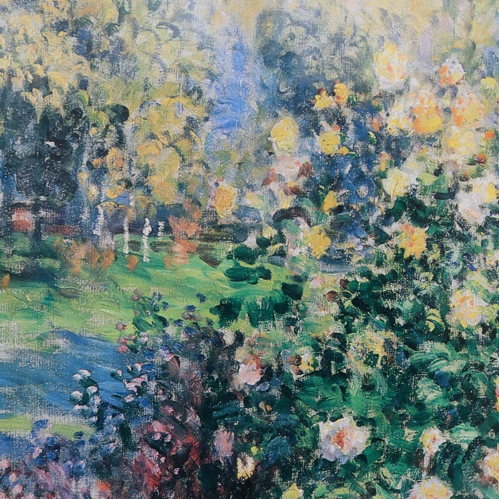 Claude Monet A Corner in the Garden at Montgeron print in gilt frame. B13024 | Bazaa | Designer, Vintage and Antique Furniture