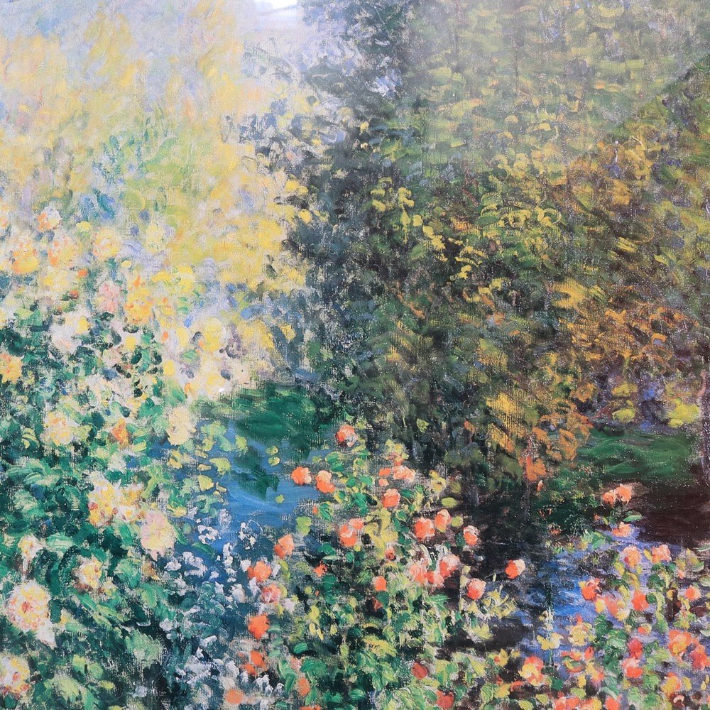 Claude Monet A Corner in the Garden at Montgeron print in gilt frame. B13024 | Bazaa | Designer, Vintage and Antique Furniture