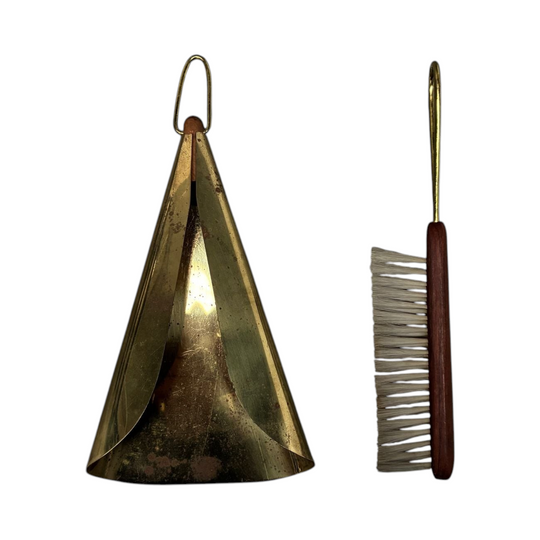 Italian Brass Hearth Set 1950s