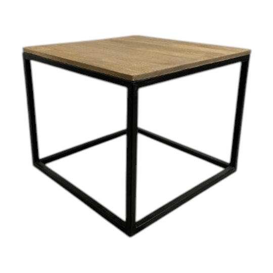 Contemporary Metal & Timber Side Table