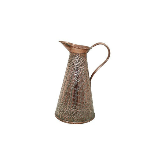 Copper crocodile skin jug by Sankey and Sons
