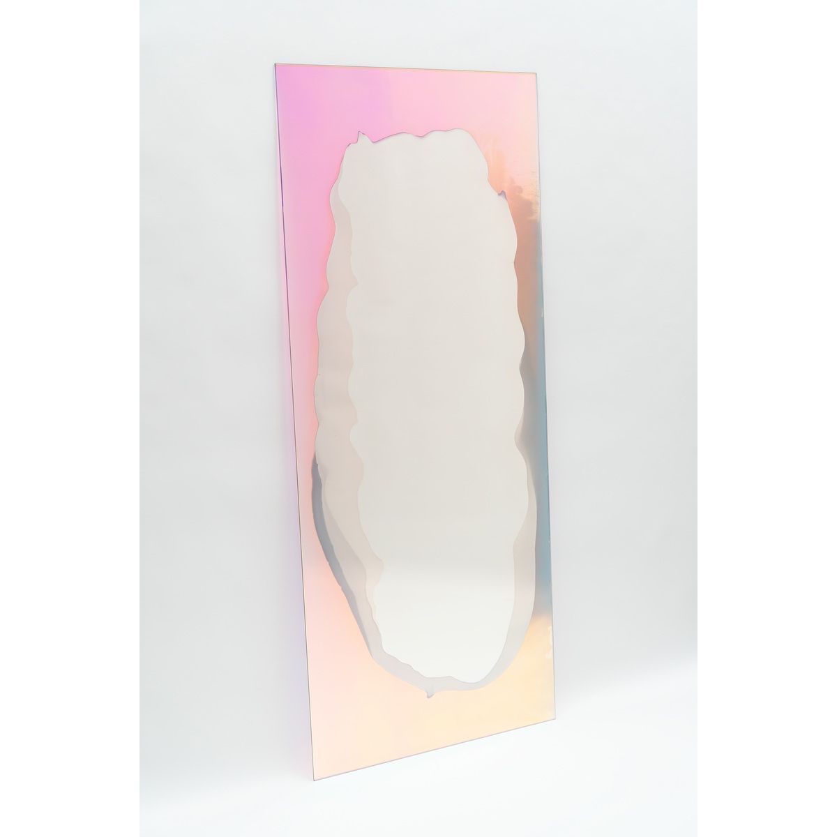 CORDON SALON FLOATING GLASS TRANSPARENT DICHROIC PUDDLE MIRROR | Bazaa | Designer, Vintage and Antique Furniture