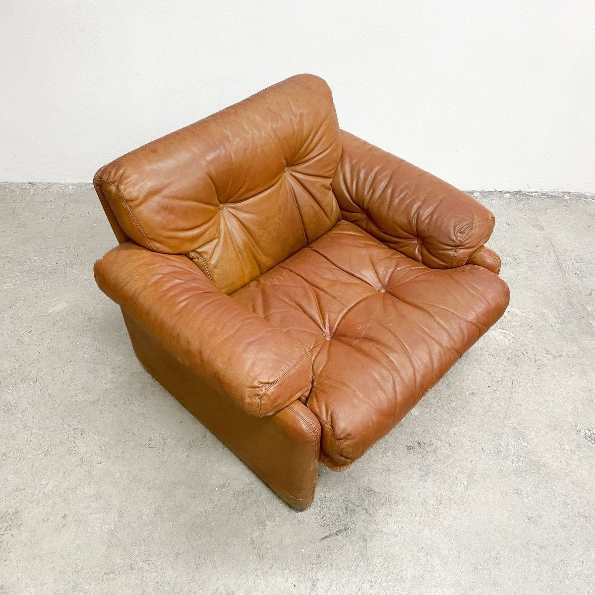 'Coronado' Leather Armchair By Afra and Tobia Scarpa For C&B Italia c1960s | Bazaa | Designer, Vintage and Antique Furniture