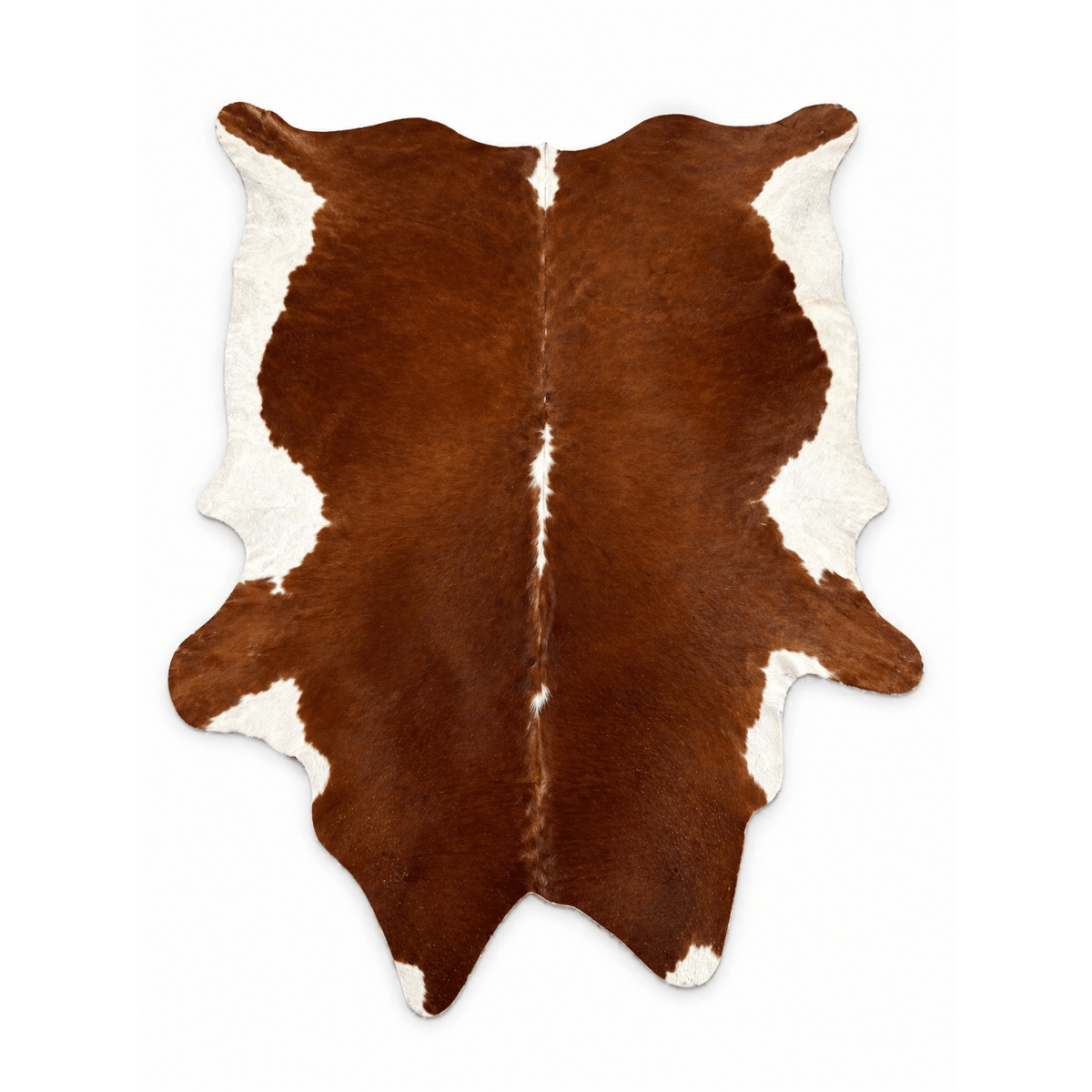 Cowhide Rug Brown White Natural Hide Large Premium Soft Floor Decor | Bazaa | Designer, Vintage and Antique Furniture