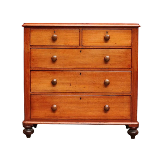 Antique Australian Cedar Five Drawer Chest of Drawers circa 1880. B13090