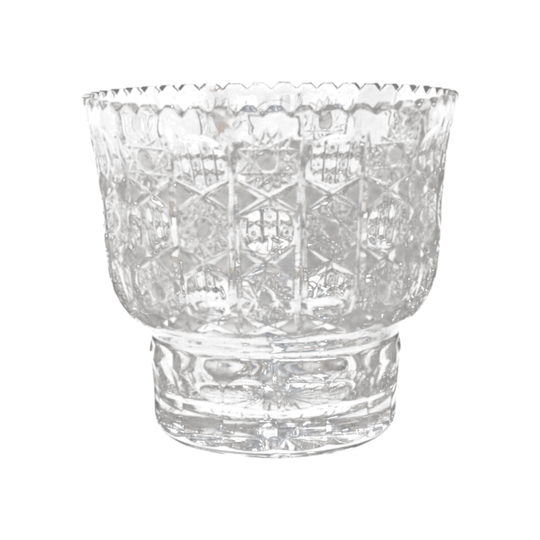 Crystal footed vase