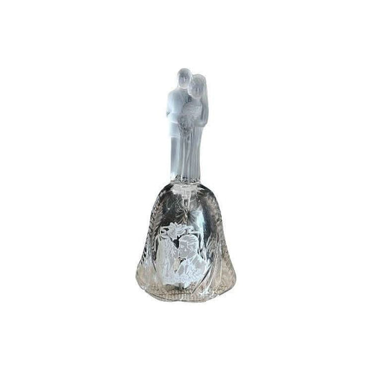 Crystal glass vintage 1980s handcut bell wedding theme