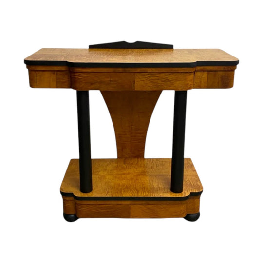 Custom Made Art Deco Style Console Table From Reclaimed Timber
