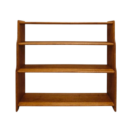 Fully Restored MCM Retro Solid Teak Display Shelf