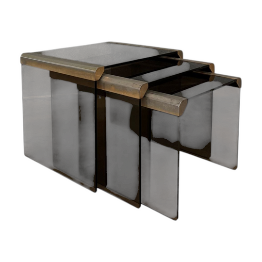 Set of Three Gallotti and Radice T35 Nesting tables Italy 1970s
