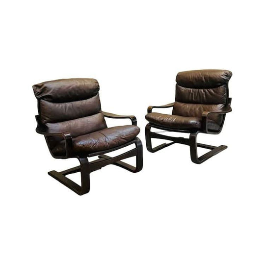 Danish cantilever lounge chair