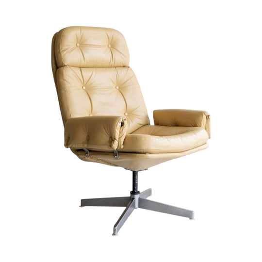 Danish Deluxe - ‘Adeena’ mid century retro swivel arm chair