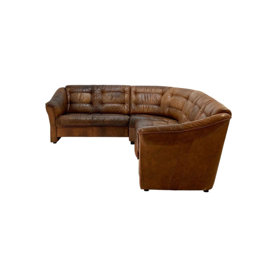 Danish Leather Corner Sofa