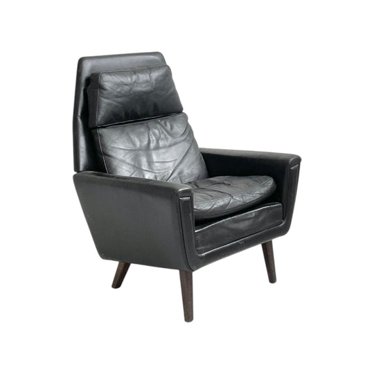 Danish Leather Lounge Chair