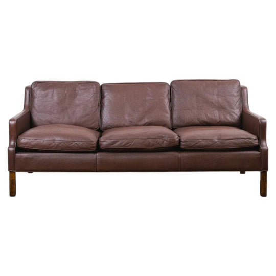 Danish Leather Sofa - Attributed to Børge Mogensen