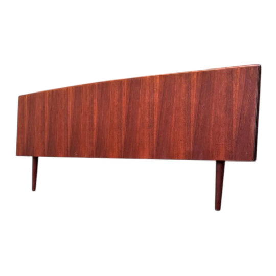 Danish Mid-Century Brazilian Rosewood Arched Bedhead (Headboard Only)