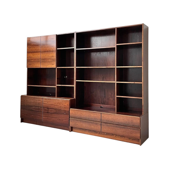 Danish Rosewood Modular Wall Unit