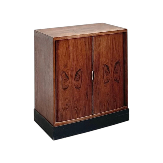 Danish Rosewood Tambour-fronted Cabinet