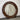 Dark Round Carved Mirror | Bazaa | Designer, Vintage and Antique Furniture