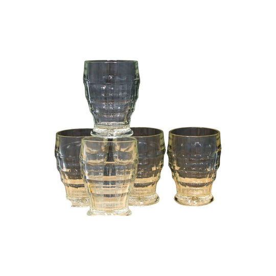 Davison Jacobean Moulded Tumblers.