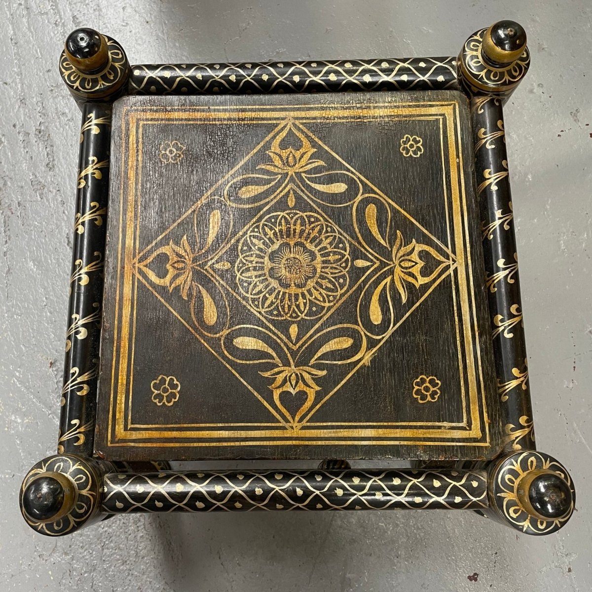 Decorative Hand Painted Moroccan Small Table | Bazaa | Designer, Vintage and Antique Furniture
