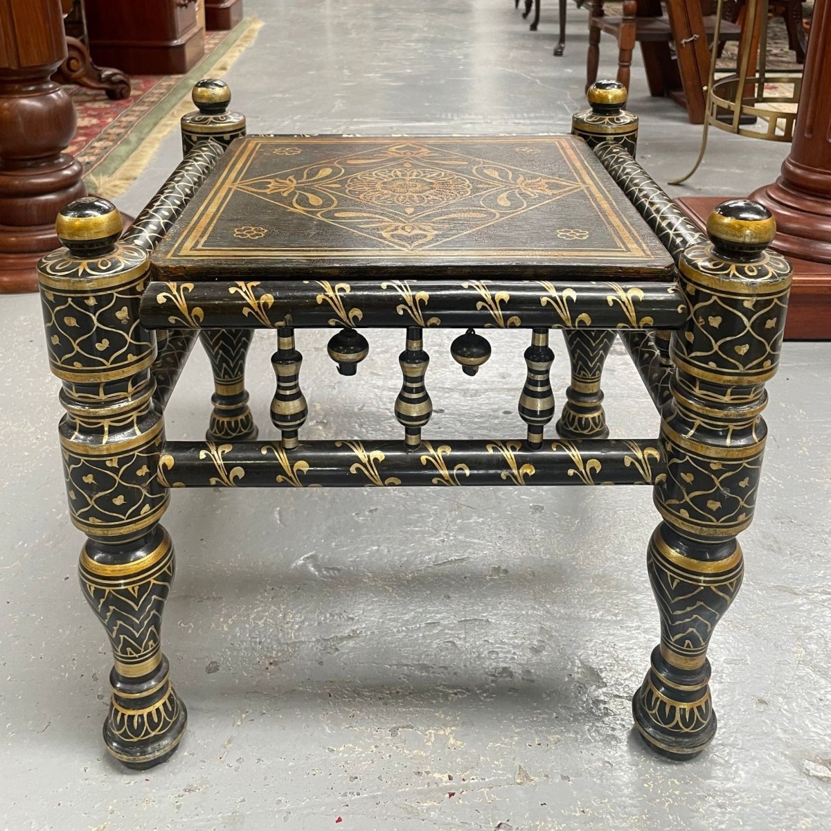 Decorative Hand Painted Moroccan Small Table | Bazaa | Designer, Vintage and Antique Furniture