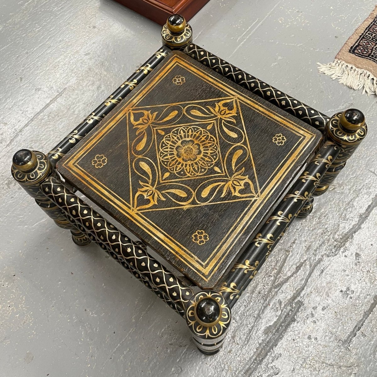 Decorative Hand Painted Moroccan Small Table | Bazaa | Designer, Vintage and Antique Furniture