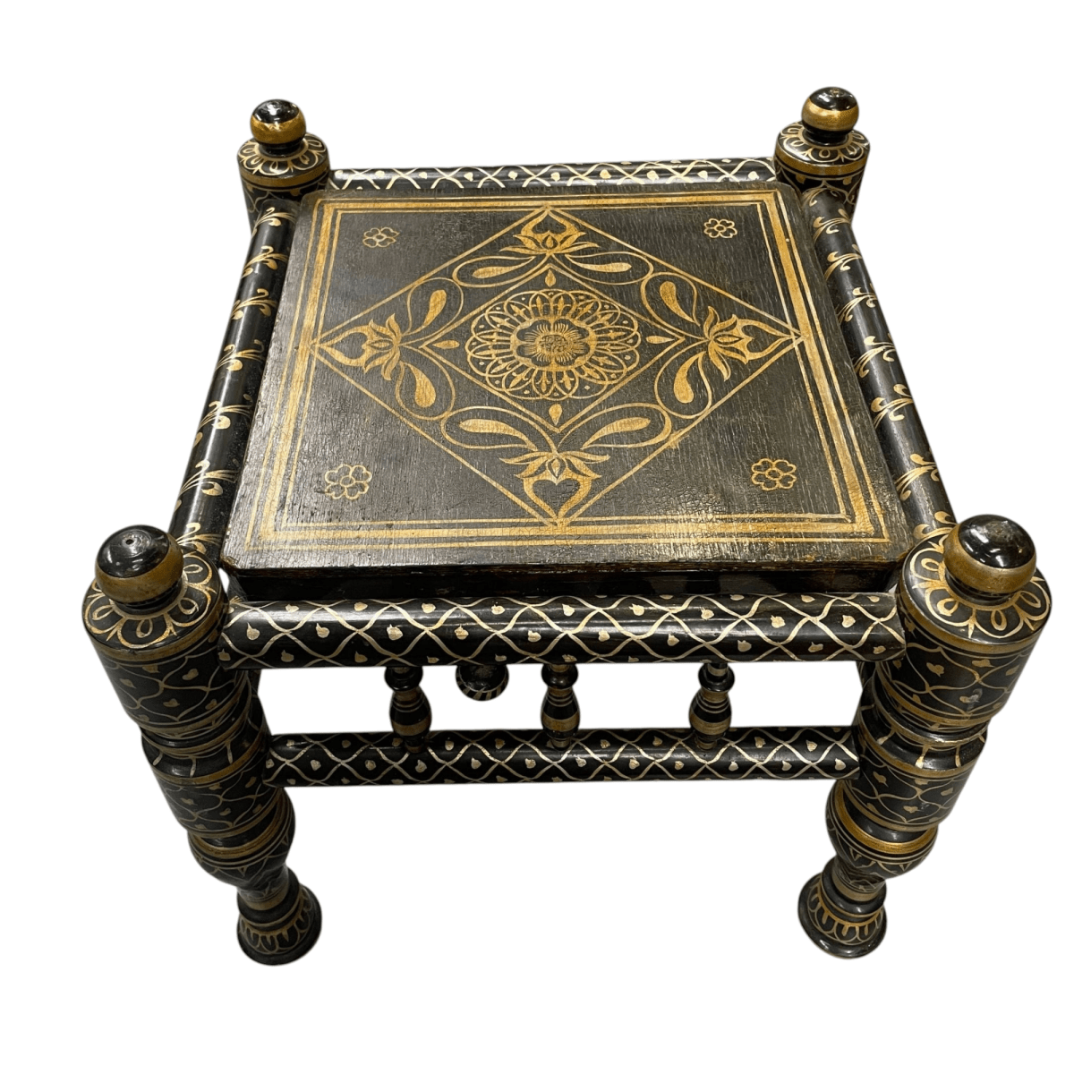 Decorative Hand Painted Moroccan Small Table | Bazaa | Designer, Vintage and Antique Furniture