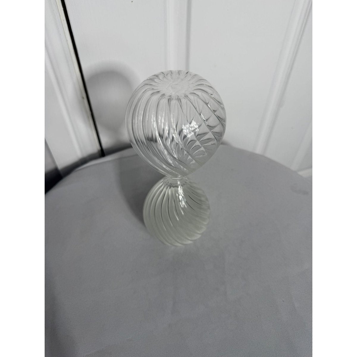 Decorative Swirl Glass Sand Timer Hourglass White | Bazaa | Designer, Vintage and Antique Furniture
