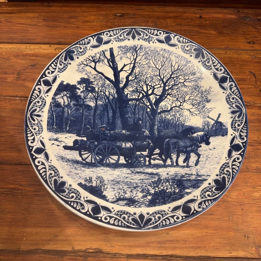 Delfts Chemkefa "De Winter" Wall Plates | Antique Decor | Bazaa | Designer, Vintage and Antique Furniture