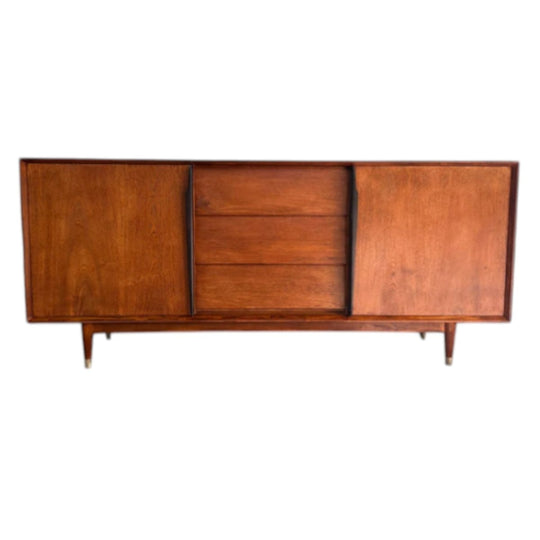 Designer Mid-Century Modern Style Solid Teak Sideboard | Fully Restored