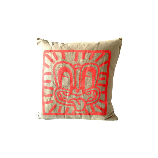 Dick Frizzell Tiki cushion cover