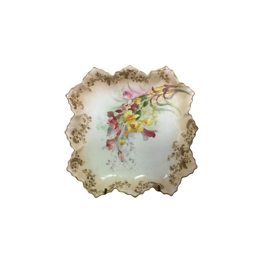 Doulton Burslem Floral Dish, c.1890