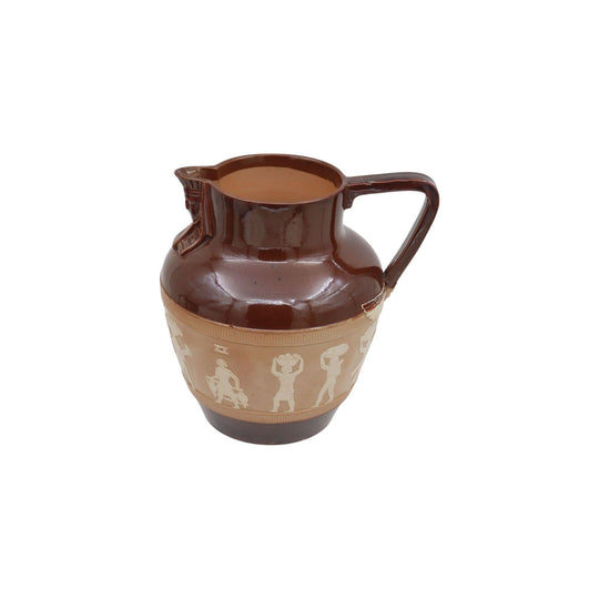 Doulton Lambeth Stoneware Egyptian Revival jug