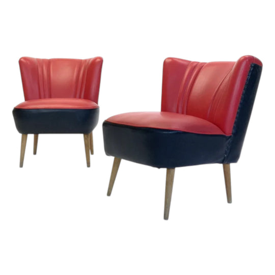 1940s Cocktail Chairs. Pair available, priced individually.