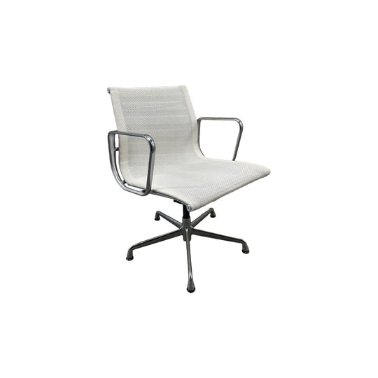Eames Aluminum Group Executive Management Chair - White Mesh